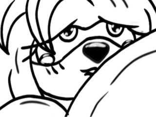 Amy Rose having fun with a big dildo and squirting on it