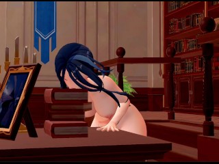 Clorinde Fucks A Table!! 💦💦  (Genshin Impact Hentai Animation)