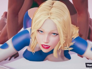 Invisible Woman lying in bed getting fucked by a Big Black Cock  // parody