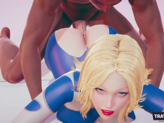Invisible Woman lying in bed getting fucked by a Big Black Cock  // parody