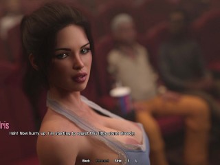 Horny Stepsister Giving Me Blowjob While Watching a Movie - 3D Hentai - Life in Santa County