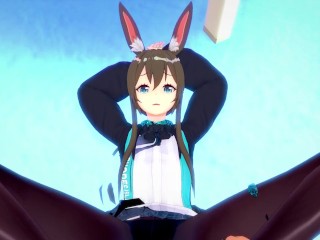 POV Hentai Footjob From Amiya from Arknights