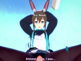 POV Hentai Footjob From Amiya from Arknights