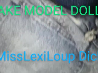 MissLexiLoup trans female tight rectums ass fucking sticks dick up fake model doll A1