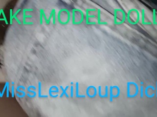 MissLexiLoup trans female tight rectums ass fucking sticks dick up fake model doll A1