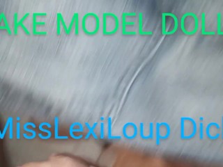 MissLexiLoup trans female tight rectums ass fucking sticks dick up fake model doll A1