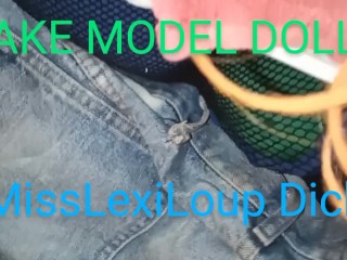 MissLexiLoup trans female tight rectums ass fucking sticks dick up fake model doll A1