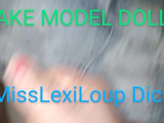 MissLexiLoup trans female tight rectums ass fucking sticks dick up fake model doll A1