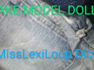 MissLexiLoup trans female tight rectums ass fucking sticks dick up fake model doll A1