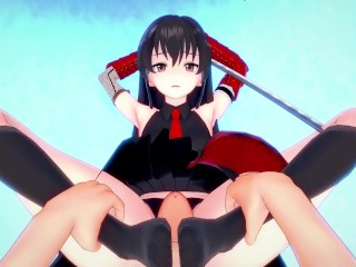POV Hentai Footjob From Akame from Akame Ga