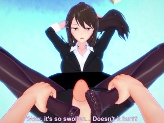 POV Hentai Footjob From Sae from Classroom of the Elite