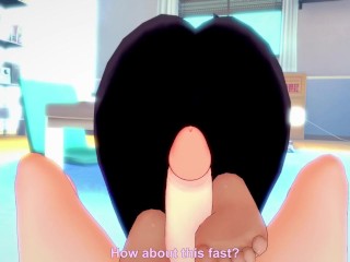 POV Hentai Footjob from Black Canary from Batman