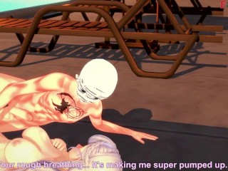 Belfast on bikini hard fucked on the pool | 4 | Azur Lane | Full & POV on patreon: Fantasyking3