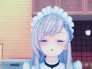 Belfast on bikini sex on the pool | Free POV | Azur Lane | Full & POV on patreon: Fantasyking3