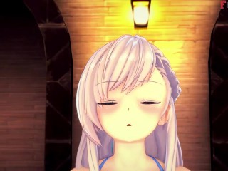 Belfast on bikini sex on the pool | Free POV | Azur Lane | Full & POV on patreon: Fantasyking3