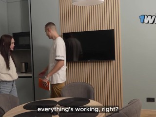 This Asian bitch spread her legs for a rent discount