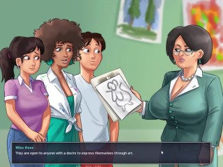 Miss Ross all Sex Scenes in Summertime Saga Porn Game Completed Sex Scenes Compilation