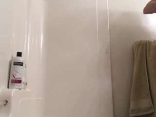 Stripping and peeing into the bath tub - girl standing pee hairy pussy bush