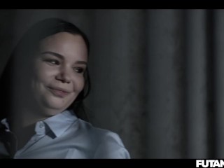 Chicks with Dicks - Sexy Latina Turns Into Prison Cum Slut for Redhead Sata Jones Futa Creampie