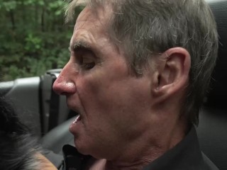 MATURE4K. Mature whore Texas Patti is fucking on top of her car in front of her husband