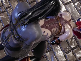 Orc futanari fucking Alexstrasza in human form, world of warcraft porno