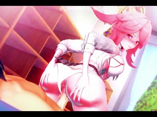 Genshin Impact - Yae Miko is waiting for you in a school uniform