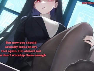 Rio's foot edging ! - Hentai JOI [Feet, Femdom, Edging, Cbt]