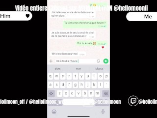 Petite française baise hard avec une grosse bite après avoir fait cocu à son mari FRENCH HELLOLIMOON