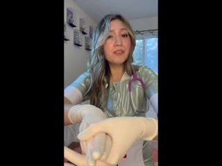 POV Latex Nylon Nurse Prostate exam *SEE BIO TO FIND THE REST