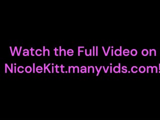 Nicole Kitt first anal roleplay, pretty black college babe with huge dildo ass fucking filling holes