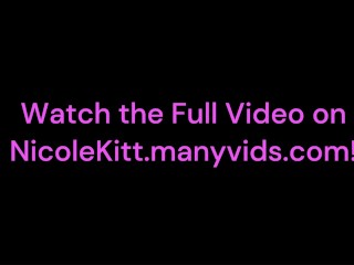 Nicole Kitt first anal roleplay, pretty black college babe with huge dildo ass fucking filling holes