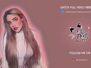 Red-haired girl in sexy lingerie fucks and sucks a big dick, swallowing it completely