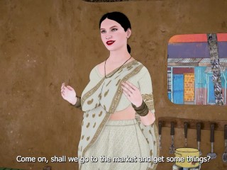 The Thief Caught the Desi Bhabhi Fingering Her Pussy and Then Fucked Her