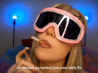 Relapsed - smoking fetish - cigarette -financial domination - sunglasses - long nails