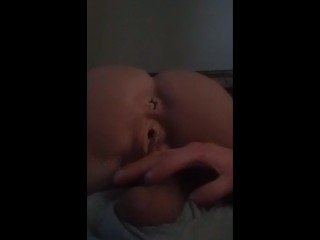 I used both her holes before I blew my load all over her ass and pussy