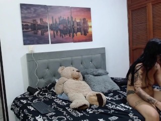 I ask my girlfriend to penetrate me with her harness until I have an orgasm.