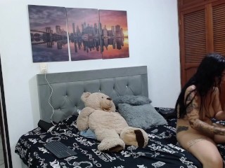 I ask my girlfriend to penetrate me with her harness until I have an orgasm.