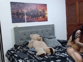 I ask my girlfriend to penetrate me with her harness until I have an orgasm.