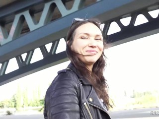 GERMAN SCOUT - DP Anal Sex Casting for small dirty MILF Cougar Kristina Grace