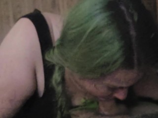 Taking Care of His Morning Wood!