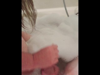 Flat chastity cage cock wash by Misstress