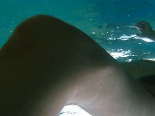 Magic of a wild NUDIST BEACH # Totally NAKED n underwater beauty