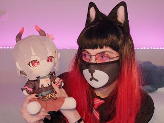 She Fucking a Plush toy named Tutur Yamada the VTuber