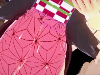 【鬼滅の刃】竈門禰豆子が複数人に乳揉まれ攻められる3Dエロアニメーション。(きめつのやいば ねずこ1 Demon Slayer Kimetsu Nezuko Kamado gangbang2.