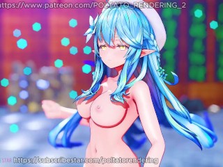 【MMD ホロライブ 4K/60fps】《Yukihana Lamy (雪花ラミィ)》~《ITZY - Imaginary Friend》