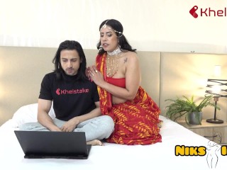 Huge Ass Desi MILF Bhabhi RIMS Devar's Ass to get FUCKED