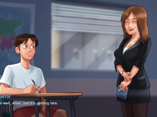 Vivienne Bissette the French teacher from Summertime Saga Gameplay