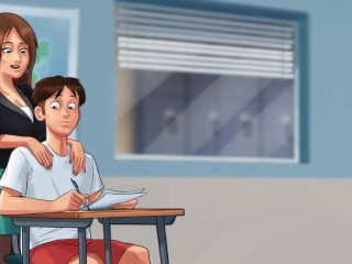 Vivienne Bissette the French teacher from Summertime Saga Gameplay