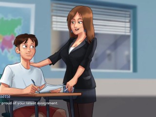 Vivienne Bissette the French teacher from Summertime Saga Gameplay