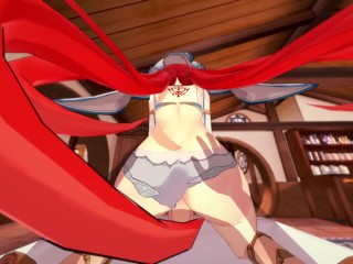 Nilou gets fucked and filled with cum  - Genshin Impact - Koikatsu